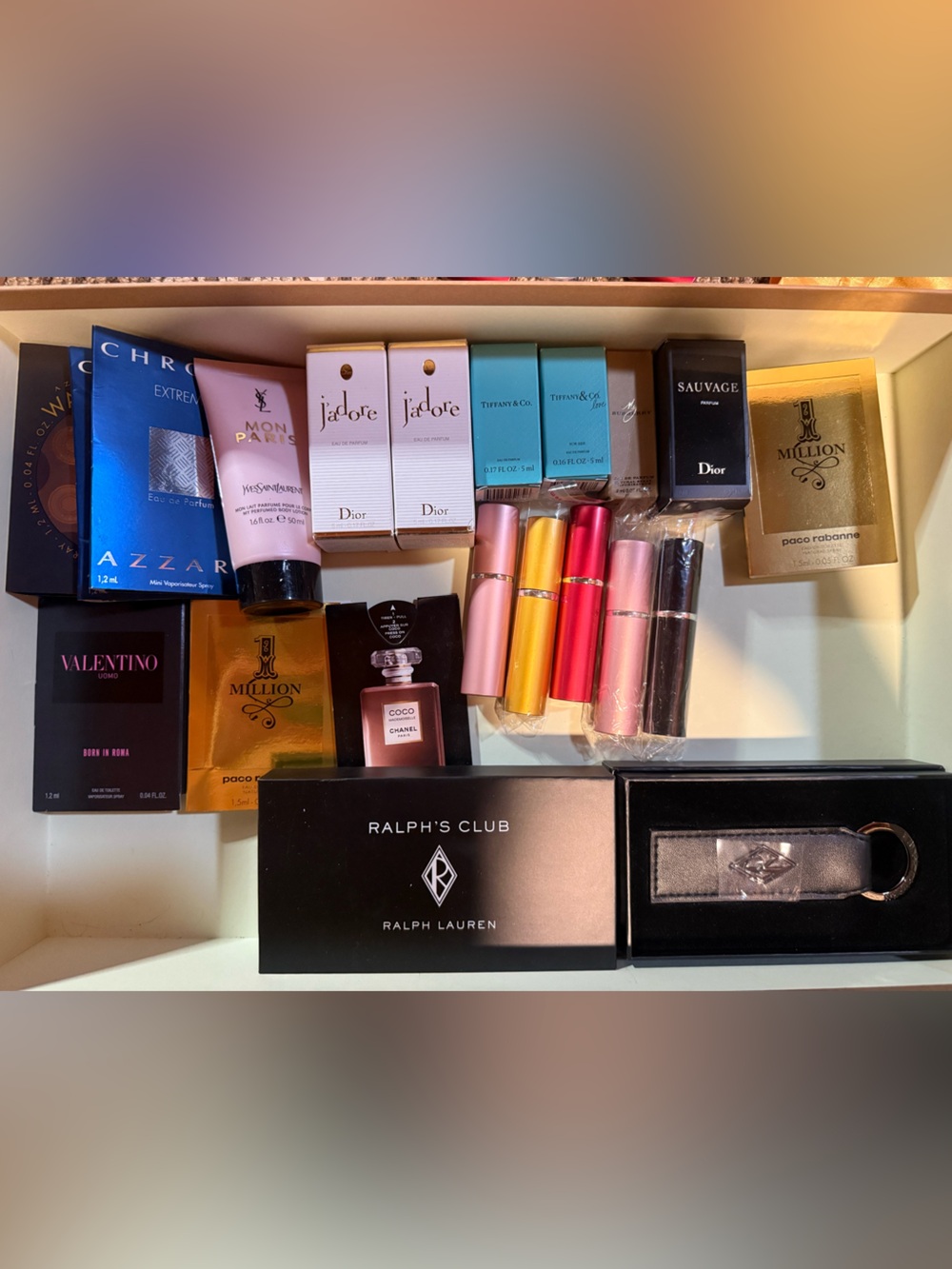 Designer Perfume Mini & Sample Lot Dior YSL Chanel Tiffany Valentino + More